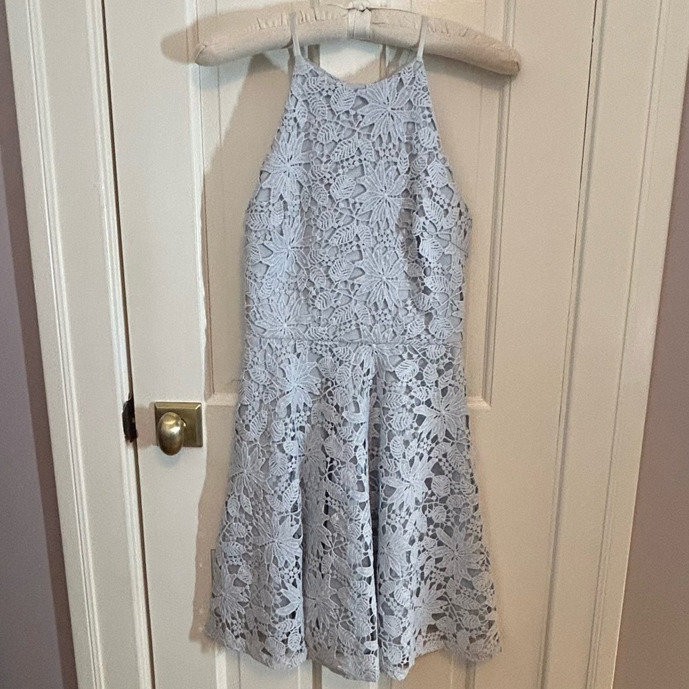 EUC Aqua Lace Dress - SZ XS